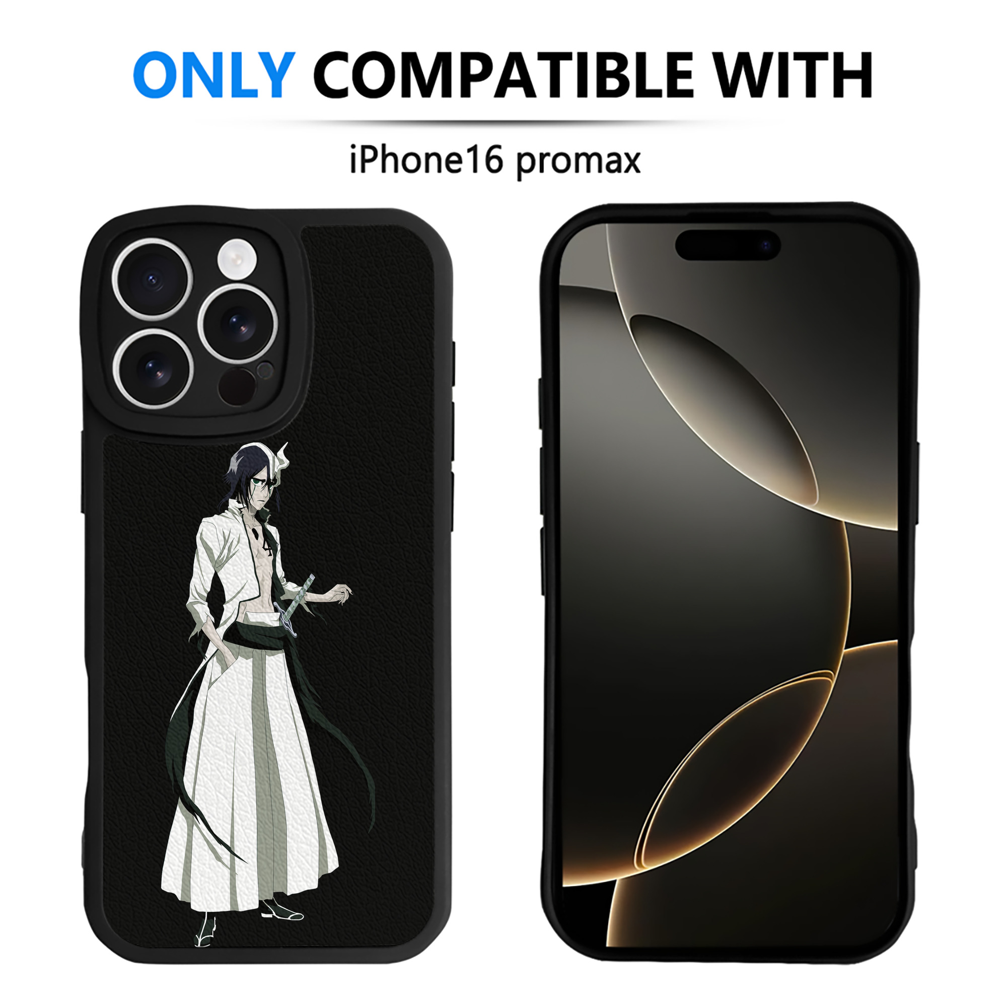 （画像用） ブリーチ ウルキオラ·シファー BLEACH Ulquiorra cifer 【iPhone 16シリーズ対応】シリコンスマホケース（レザー調） 材質：シリコン